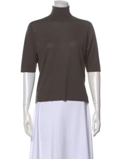 Pre-owned Marlowe Cashmere Turtleneck Sweater In Gray
