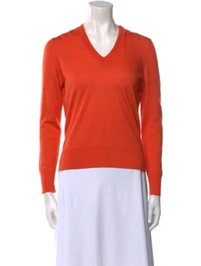 Pre-owned Marlowe Silk V-neck Sweater