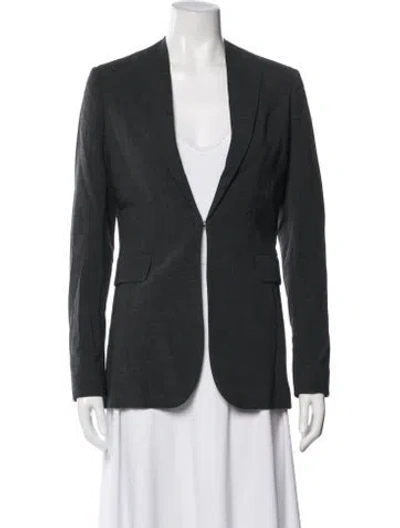Pre-owned Marlowe Wool Blazer In Gray