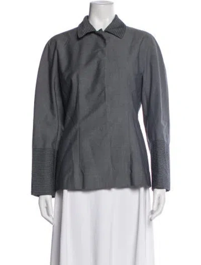 Pre-owned Marlowe Wool Jacket In Gray