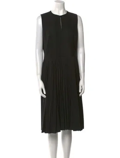Pre-owned Marlowe Wool Midi Length Dress In Black