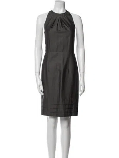 Pre-owned Marlowe Wool Mini Dress In Green