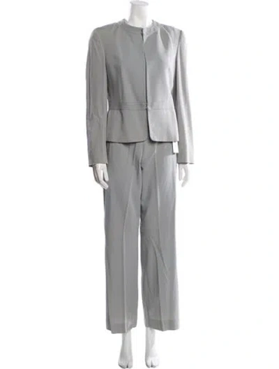 Pre-owned Marlowe Wool Pantsuit In Gray
