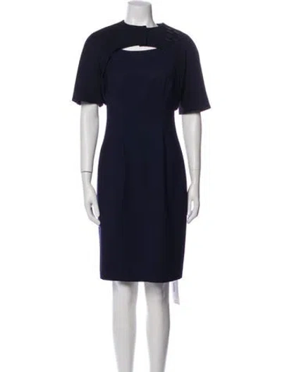 Pre-owned Marlowe Wool Skirt Suit In Blue