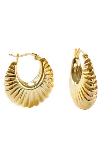 Marlyn Schiff Ali Hoop Earrings In Gold