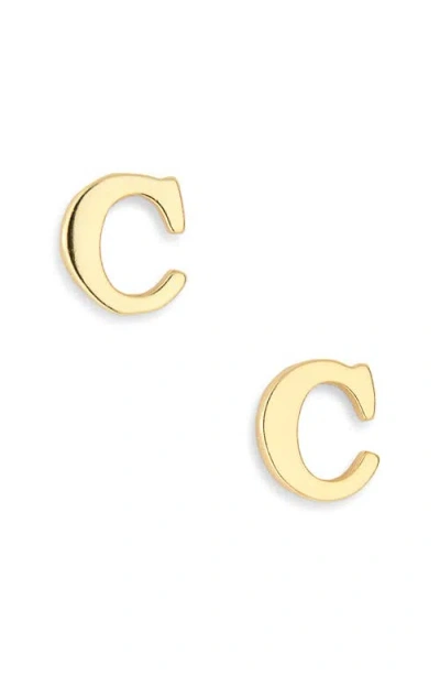 Marlyn Schiff Block Letter Initial Stud Earrings