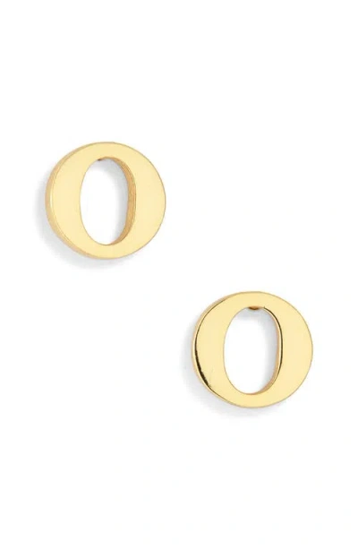 Marlyn Schiff Block Letter Initial Stud Earrings
