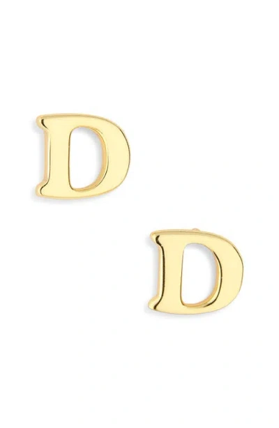 Marlyn Schiff Block Letter Initial Stud Earrings