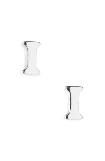 Marlyn Schiff Block Letter Initial Stud Earrings