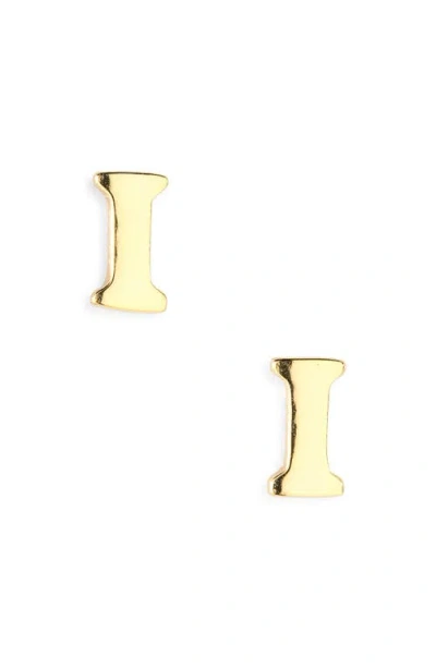 Marlyn Schiff Block Letter Initial Stud Earrings