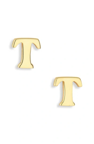 Marlyn Schiff Block Letter Initial Stud Earrings