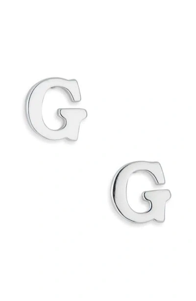 Marlyn Schiff Block Letter Initial Stud Earrings