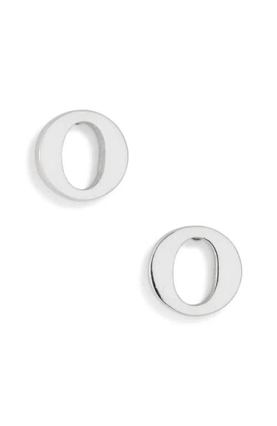 Marlyn Schiff Block Letter Initial Stud Earrings