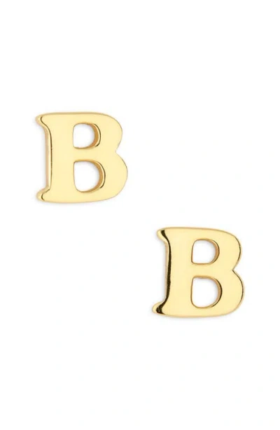 Marlyn Schiff Block Letter Initial Stud Earrings