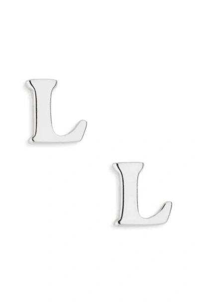 Marlyn Schiff Block Letter Initial Stud Earrings