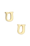 Marlyn Schiff Block Letter Initial Stud Earrings