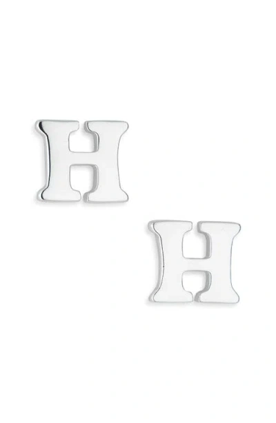 Marlyn Schiff Block Letter Initial Stud Earrings