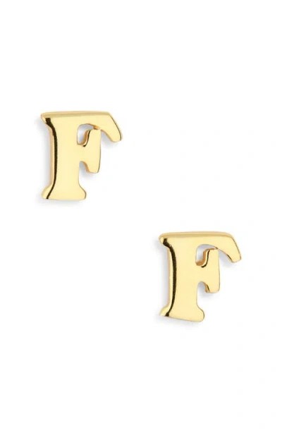 Marlyn Schiff Block Letter Initial Stud Earrings