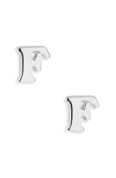 Marlyn Schiff Block Letter Initial Stud Earrings