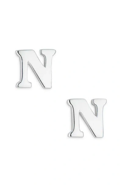 Marlyn Schiff Block Letter Initial Stud Earrings
