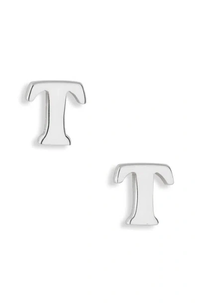 Marlyn Schiff Block Letter Initial Stud Earrings
