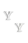 Marlyn Schiff Block Letter Initial Stud Earrings