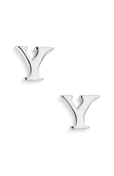 Marlyn Schiff Block Letter Initial Stud Earrings