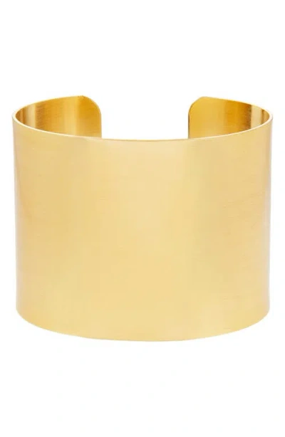 Marlyn Schiff Camilla Wide Cuff Bracelet In Gold