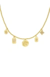 Marlyn Schiff Charm Ball Chain Necklace