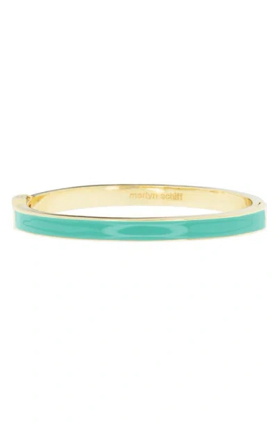 Marlyn Schiff Enamel Hinge Bracelet In Blue