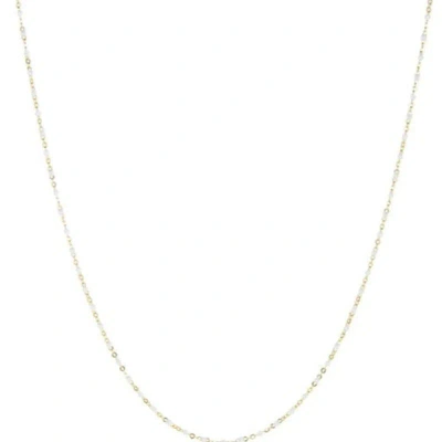 Marlyn Schiff Gold Plated Delicate Natural Stone Beaded Necklace White