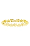 Marlyn Schiff Heart Link Chain Bracelet