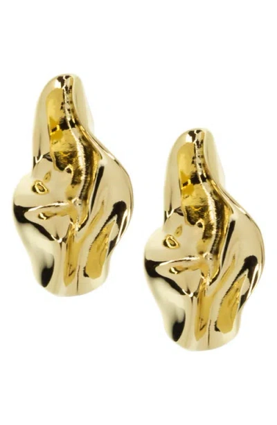 Marlyn Schiff Jules Wave Earrings In Gold