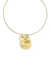 Marlyn Schiff Kora Charm Necklace In Gold