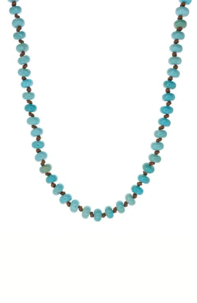 Marlyn Schiff Mae Beaded Necklace In Blue