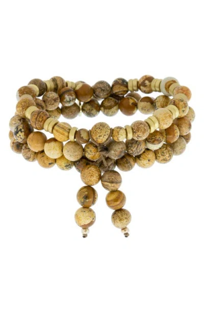 Marlyn Schiff Mala Convertible Necklace In Gold