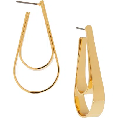 Marlyn Schiff Maya Teardrop Earrings In Gold