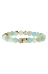 Marlyn Schiff Natural Stone Beaded Bracelet In Multi