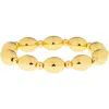 Marlyn Schiff Oversize Bead Stretch Bracelet In Gold
