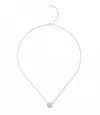 Marlyn Schiff Pavé Peace Sign Necklace In Silver In Silver