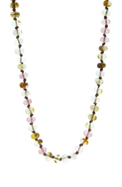 Marlyn Schiff Semiprecious Bead Necklace In Multi