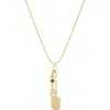 Marlyn Schiff Shalom Charm Necklace In Gold