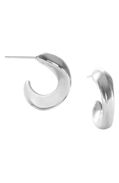 Marlyn Schiff Sia Hoop Earrings In Silver