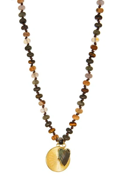 Marlyn Schiff Sienna Charm Necklace In Multi
