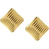 Marlyn Schiff Square Stud Earrings In Gold