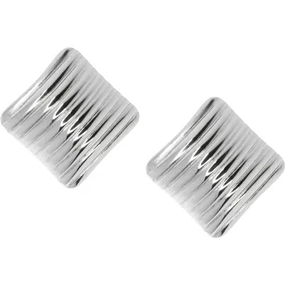 Marlyn Schiff Square Stud Earrings In Metallic
