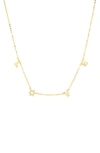 Marlyn Schiff Star Of David Love Necklace In Gold