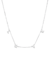 Marlyn Schiff Star Of David Love Necklace In Silver