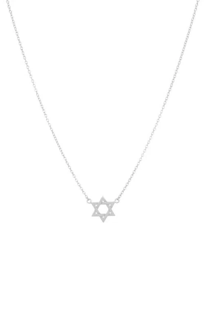 Marlyn Schiff Star Of David Pendant Necklace In Silver
