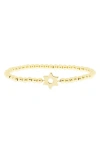 Marlyn Schiff Star Of David Stretch Bracelet In Gold